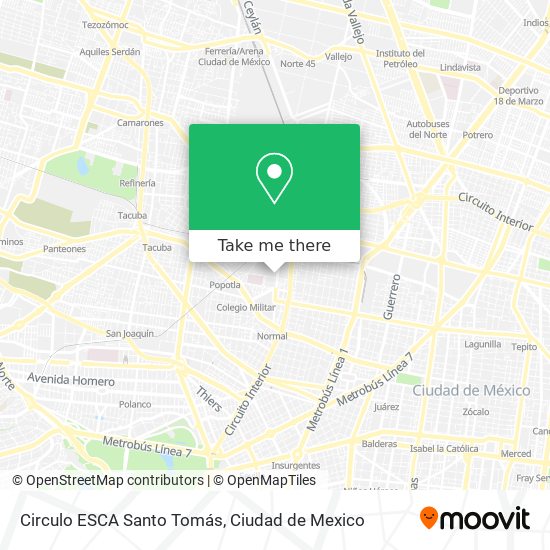 Circulo ESCA Santo Tomás map