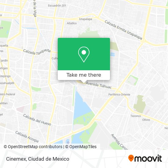 Cinemex map