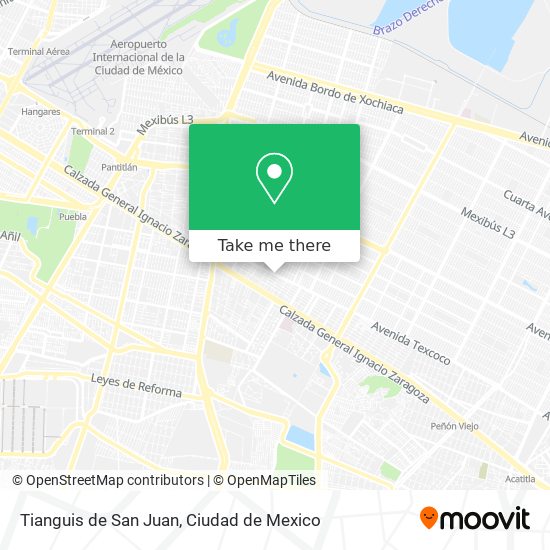 Mapa de Tianguis de San Juan