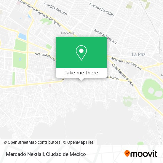 Mercado Nextlali map