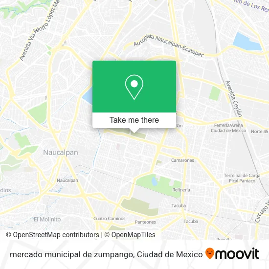 mercado municipal de zumpango map