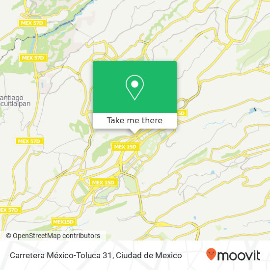 Carretera México-Toluca 31 map
