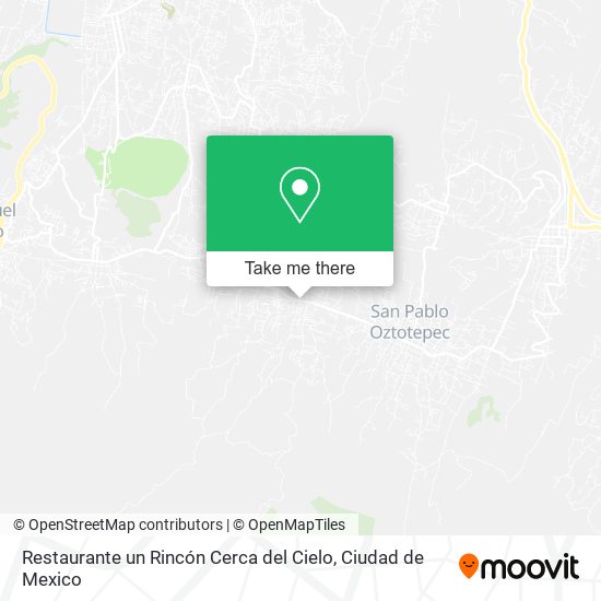 Restaurante un Rincón Cerca del Cielo map