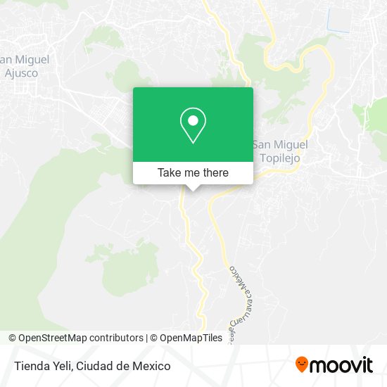 Mapa de Tienda Yeli
