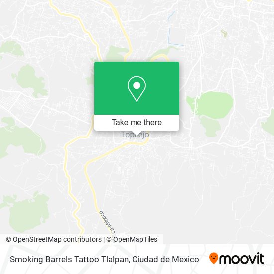 Smoking Barrels Tattoo Tlalpan map