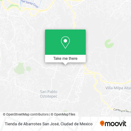 Mapa de Tienda de Abarrotes San José
