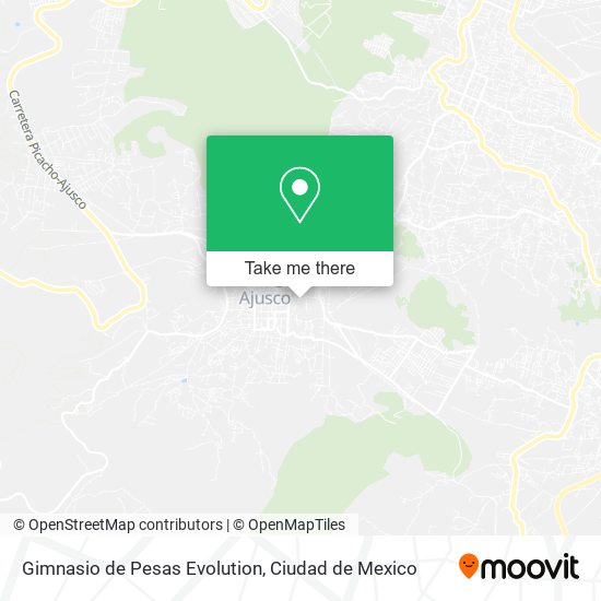 Mapa de Gimnasio de Pesas Evolution