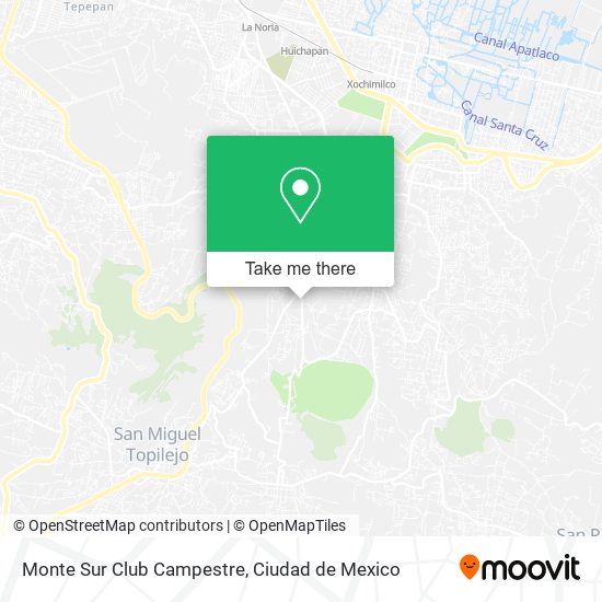 Monte Sur Club Campestre map