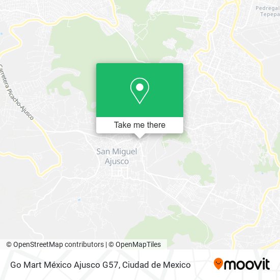 Go Mart México Ajusco G57 map