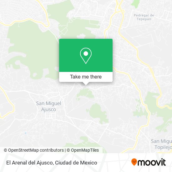 El Arenal del Ajusco map