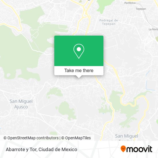 Mapa de Abarrote y Tor