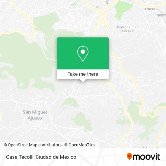 Mapa de Casa Tecolli