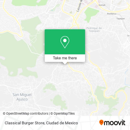 Classical Burger Store map