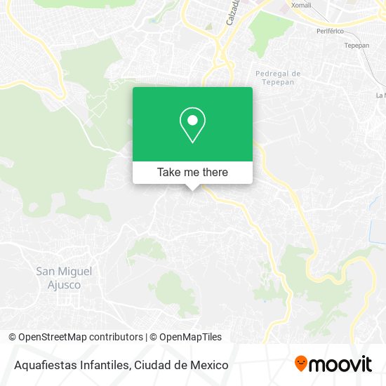 Mapa de Aquafiestas Infantiles