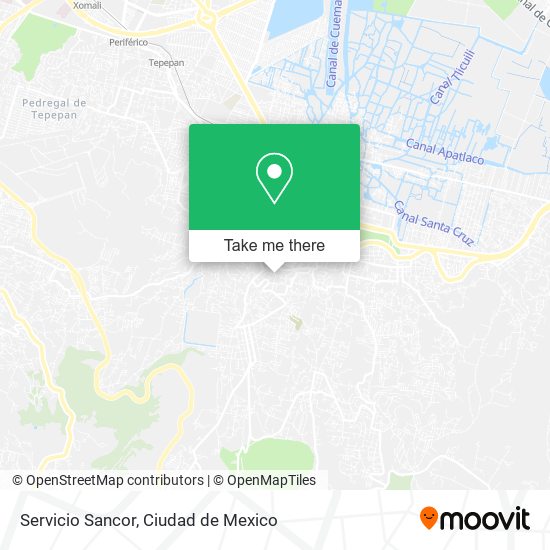 Servicio Sancor map