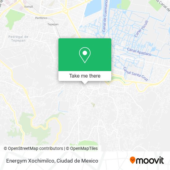 Energym Xochimilco map