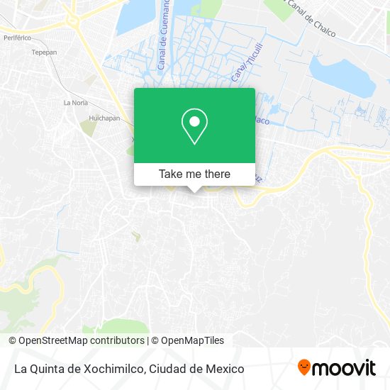 La Quinta de Xochimilco map