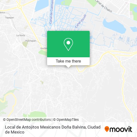 Mapa de Local de Antojitos Mexicanos Doña Balvina