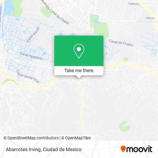 Abarrotes Irving map