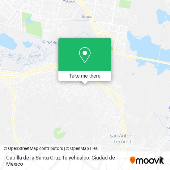 Capilla de la Santa Cruz Tulyehualco map