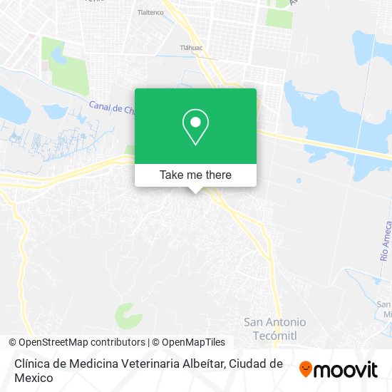 Mapa de Clínica de Medicina Veterinaria Albeítar