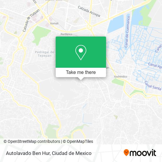 Autolavado Ben Hur map