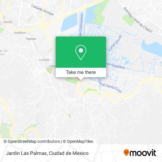 Jardín Las Palmas map