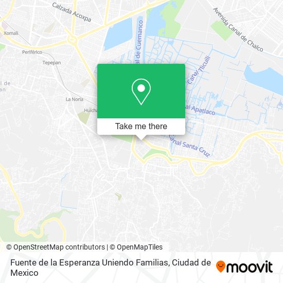 Fuente de la Esperanza Uniendo Familias map