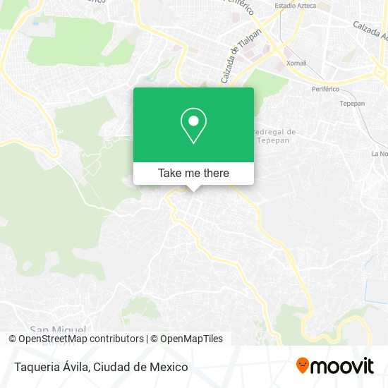 Mapa de Taqueria Ávila
