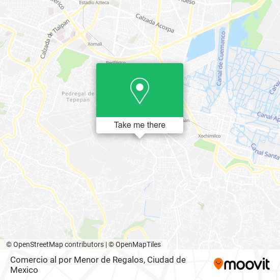 Comercio al por Menor de Regalos map
