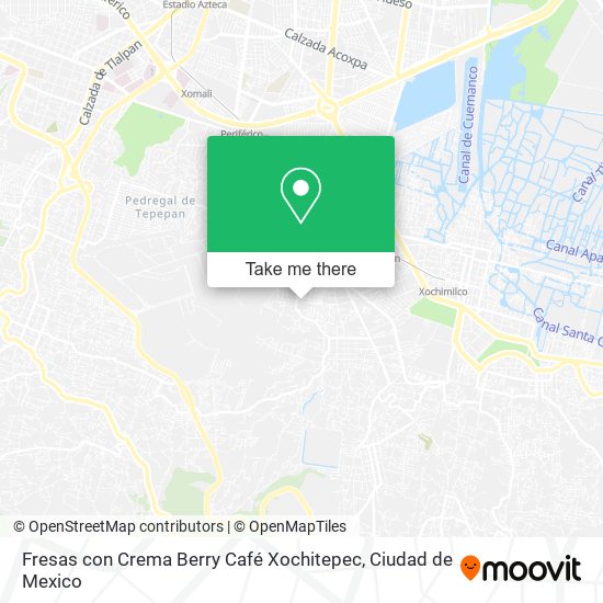 Mapa de Fresas con Crema Berry Café Xochitepec