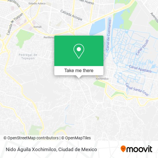 Mapa de Nido Águila Xochimilco