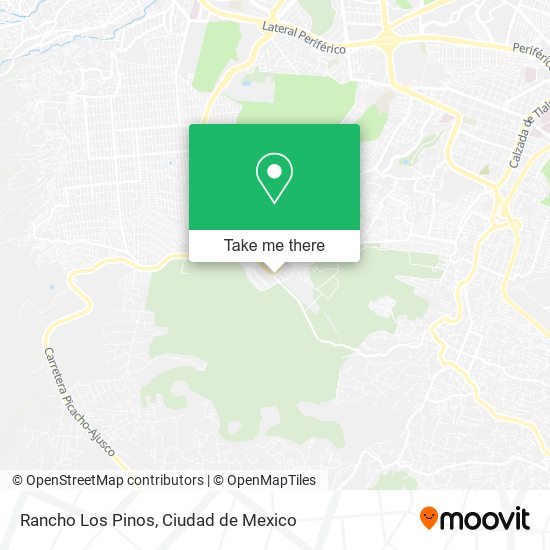 Rancho Los Pinos map