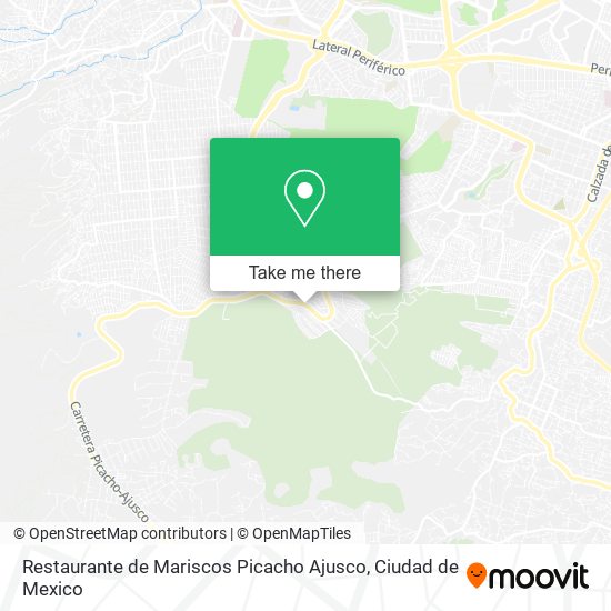 Mapa de Restaurante de Mariscos Picacho Ajusco