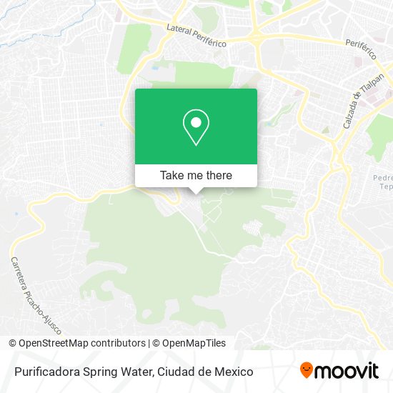 Purificadora Spring Water map