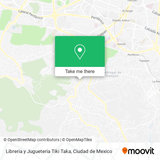Mapa de Libreria y Juguetería Tiki Taka