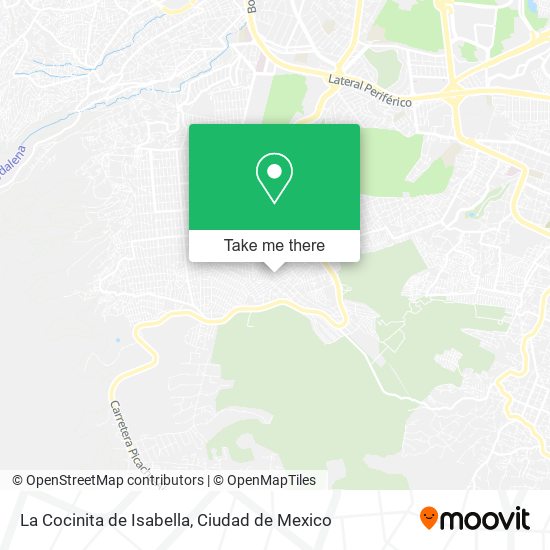 La Cocinita de Isabella map