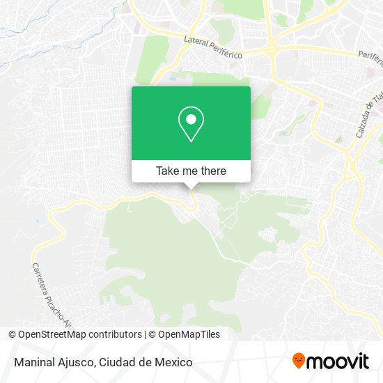 Maninal Ajusco map