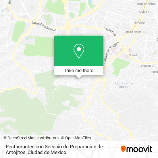 Restaurantes con Servicio de Preparación de Antojitos map