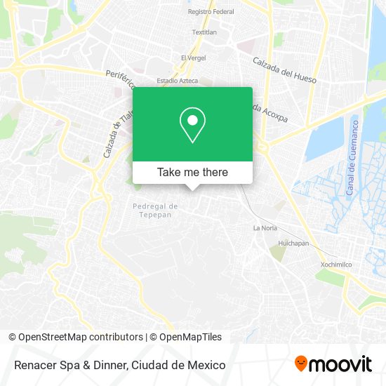 Mapa de Renacer Spa & Dinner