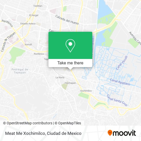 Meat Me Xochimilco map