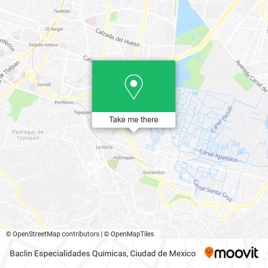 Mapa de Baclin Especialidades Químicas