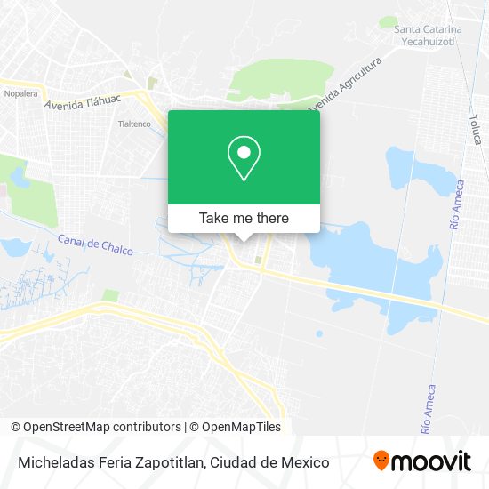 Mapa de Micheladas Feria Zapotitlan