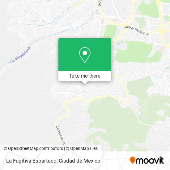 Mapa de La Fugitiva Espartaco