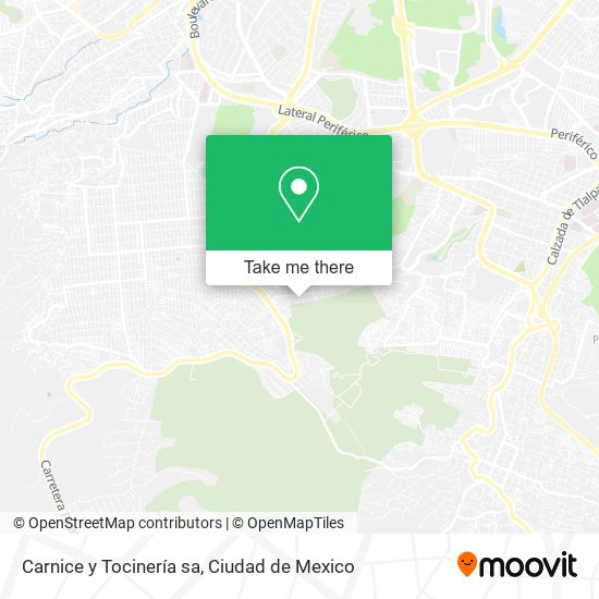 Mapa de Carnice y Tocinería sa