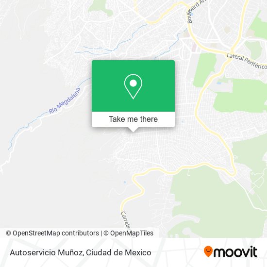 Autoservicio Muñoz map