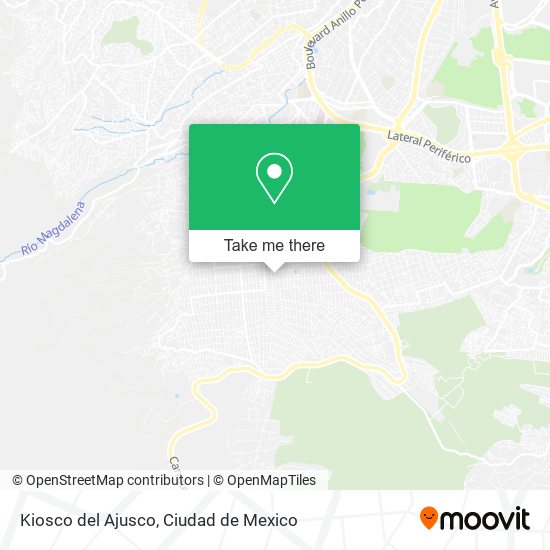 Mapa de Kiosco del Ajusco