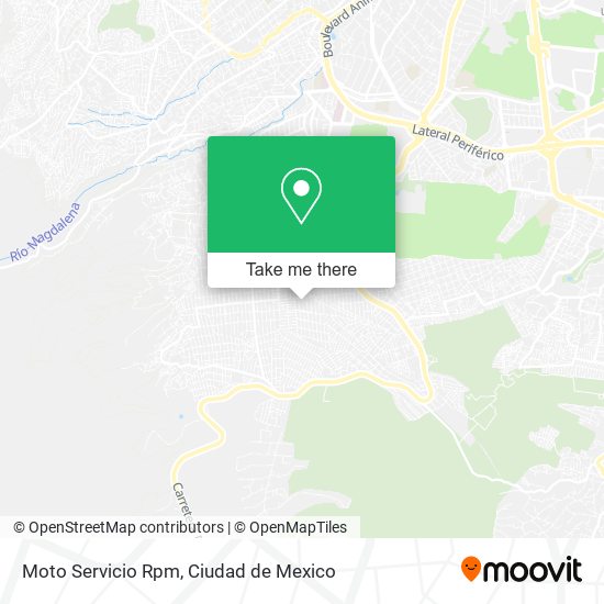 Moto Servicio Rpm map