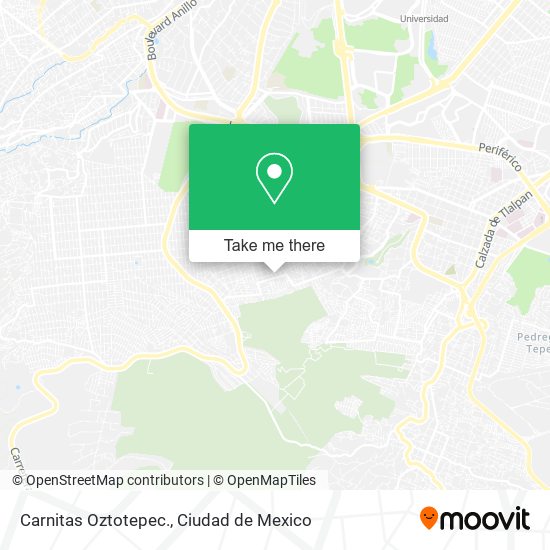 Carnitas Oztotepec. map