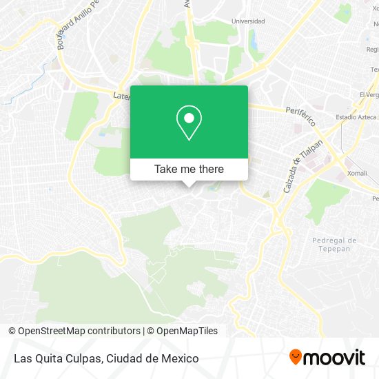 Mapa de Las Quita Culpas